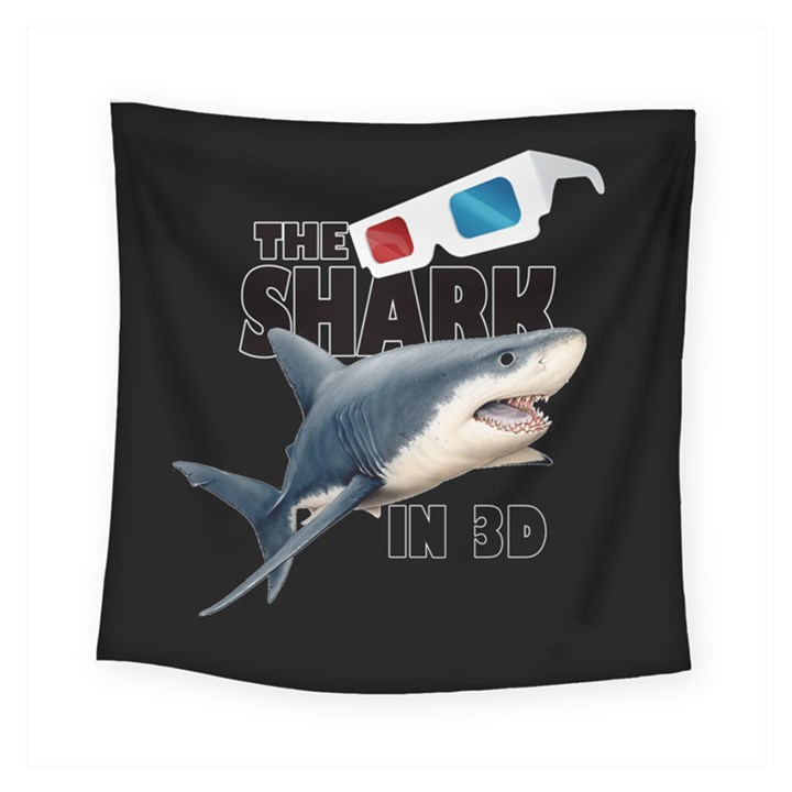 The Shark Movie Square Tapestry (Small)