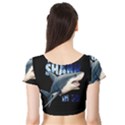 The Shark Movie Short Sleeve Crop Top (Tight Fit) View2