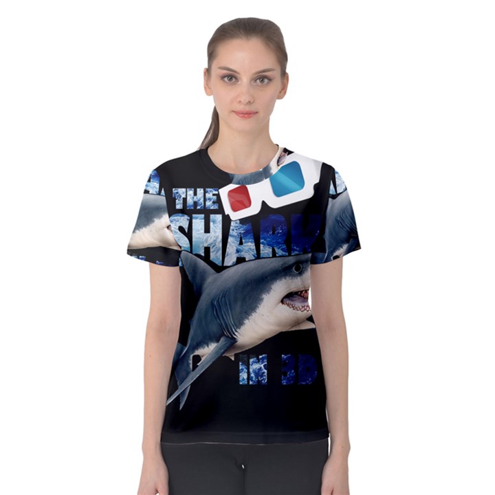 The Shark Movie Women s Sport Mesh Tee