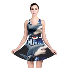 The Shark Movie Reversible Skater Dress by Valentinaart