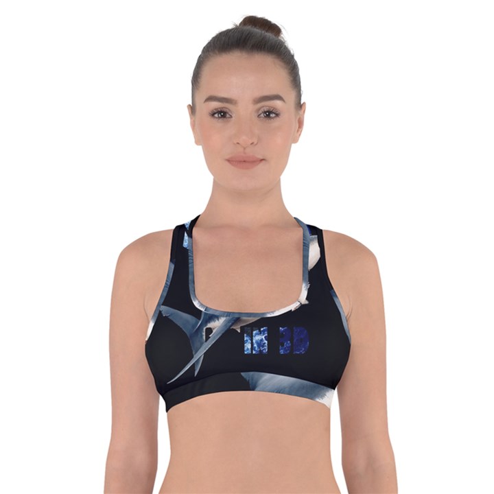 The Shark Movie Cross Back Sports Bra