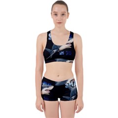 The Shark Movie Work It Out Sports Bra Set by Valentinaart