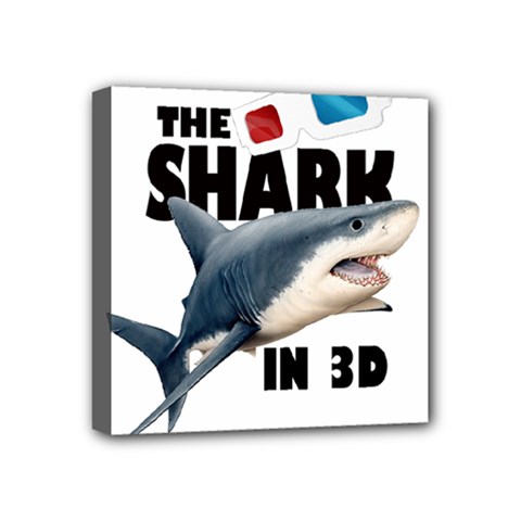 The Shark Movie Mini Canvas 4  X 4  by Valentinaart