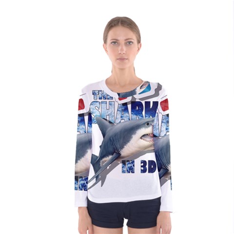 The Shark Movie Women s Long Sleeve Tee by Valentinaart