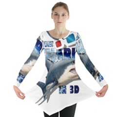 The Shark Movie Long Sleeve Tunic  by Valentinaart