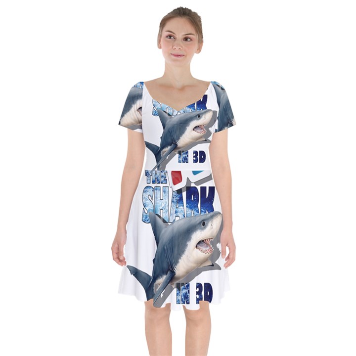 The Shark Movie Short Sleeve Bardot Dress