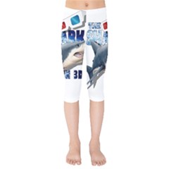 The Shark Movie Kids  Capri Leggings  by Valentinaart