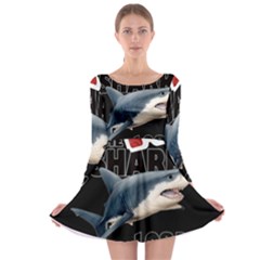 The Shark Movie Long Sleeve Skater Dress by Valentinaart