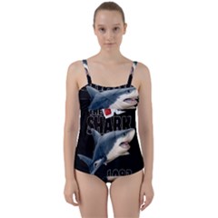 The Shark Movie Twist Front Tankini Set