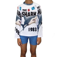 The Shark Movie Kids  Long Sleeve Swimwear by Valentinaart