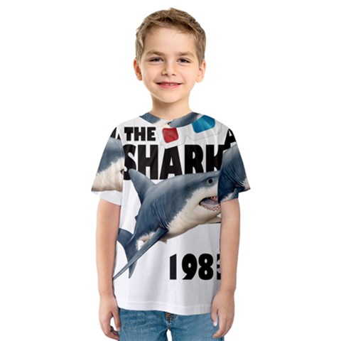 The Shark Movie Kids  Sport Mesh Tee by Valentinaart