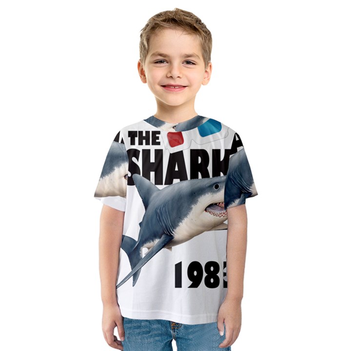 The Shark Movie Kids  Sport Mesh Tee