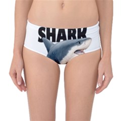 The Shark Movie Mid-waist Bikini Bottoms by Valentinaart