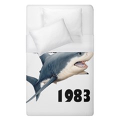 The Shark Movie Duvet Cover (single Size) by Valentinaart