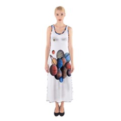 Planets  Sleeveless Maxi Dress by Valentinaart