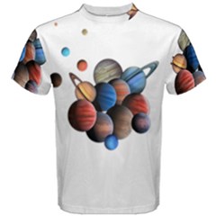 Planets  Men s Cotton Tee by Valentinaart