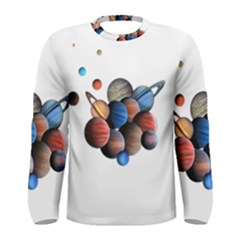 Planets  Men s Long Sleeve Tee by Valentinaart