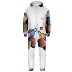 Planets  Hooded Jumpsuit (men)  by Valentinaart