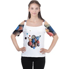 Planets  Cutout Shoulder Tee