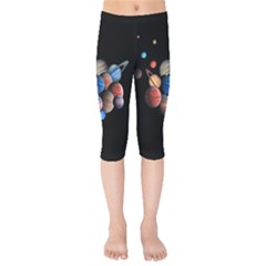 Planets  Kids  Capri Leggings  by Valentinaart