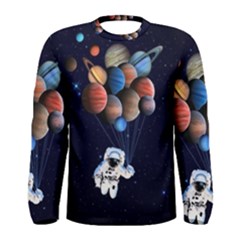 Planets  Men s Long Sleeve Tee by Valentinaart