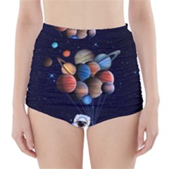 Planets  High-waisted Bikini Bottoms by Valentinaart