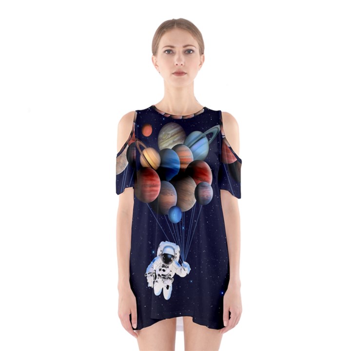 Planets  Shoulder Cutout One Piece