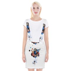 Planets  Braces Suspender Skirt by Valentinaart