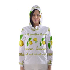 When Life Gives You Lemons Hooded Wind Breaker (women) by Valentinaart