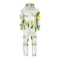 When Life Gives You Lemons Hooded Jumpsuit (kids) by Valentinaart