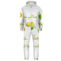 When Life Gives You Lemons Hooded Jumpsuit (men)  by Valentinaart