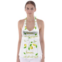 When Life Gives You Lemons Babydoll Tankini Top by Valentinaart