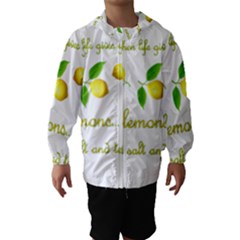 When Life Gives You Lemons Hooded Wind Breaker (kids) by Valentinaart