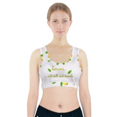 When Life Gives You Lemons Sports Bra With Pocket by Valentinaart