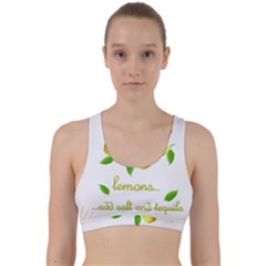 When Life Gives You Lemons Back Weave Sports Bra by Valentinaart