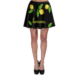 When Life Gives You Lemons Skater Skirt by Valentinaart