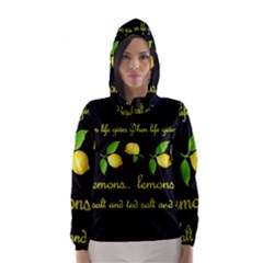 When Life Gives You Lemons Hooded Wind Breaker (women) by Valentinaart