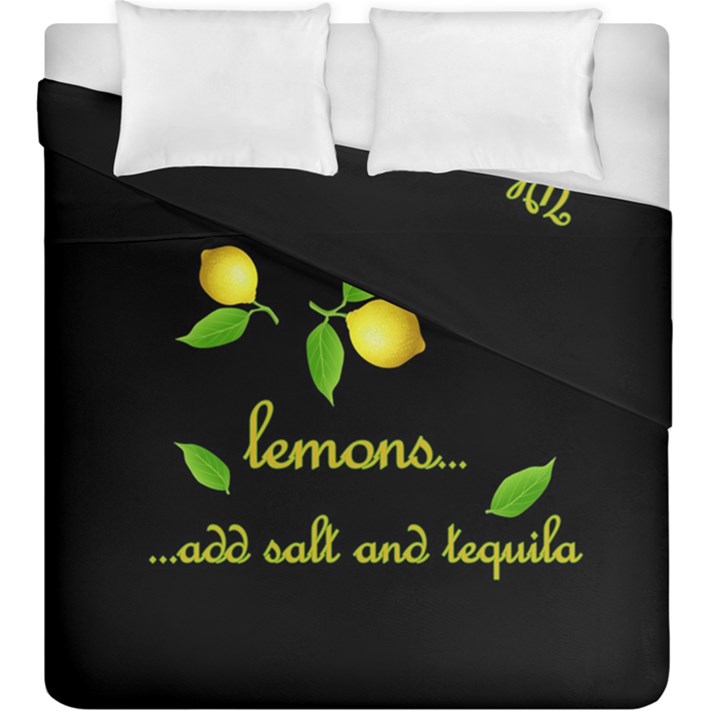 When life gives you lemons Duvet Cover Double Side (King Size)