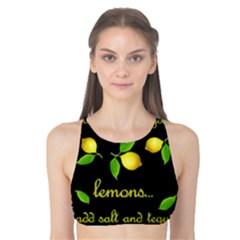 When Life Gives You Lemons Tank Bikini Top by Valentinaart