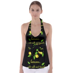 When Life Gives You Lemons Babydoll Tankini Top by Valentinaart