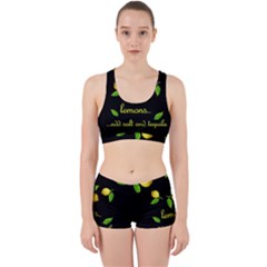 When Life Gives You Lemons Work It Out Sports Bra Set