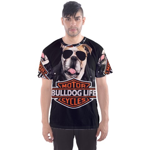 Bulldog Biker Men s Sports Mesh Tee by Valentinaart