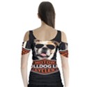 Bulldog biker Butterfly Sleeve Cutout Tee  View2