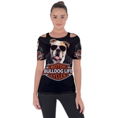 Bulldog biker Short Sleeve Top