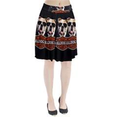 Bulldog biker Pleated Skirt