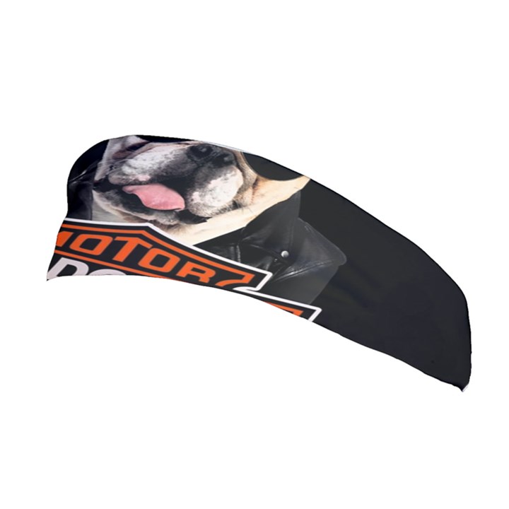 Bulldog biker Stretchable Headband