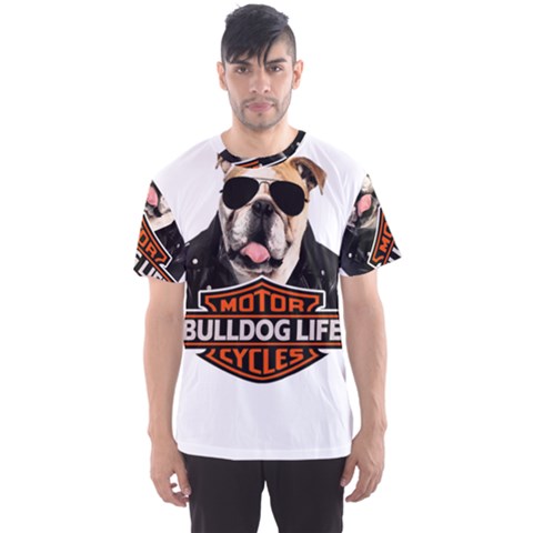 Bulldog Biker Men s Sports Mesh Tee by Valentinaart