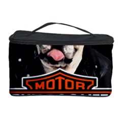 Bulldog Biker Cosmetic Storage Case by Valentinaart