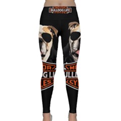 Bulldog Biker Classic Yoga Leggings by Valentinaart