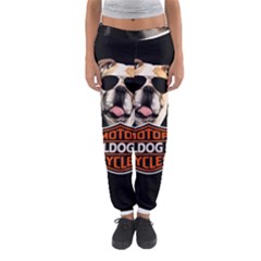 Bulldog Biker Women s Jogger Sweatpants by Valentinaart